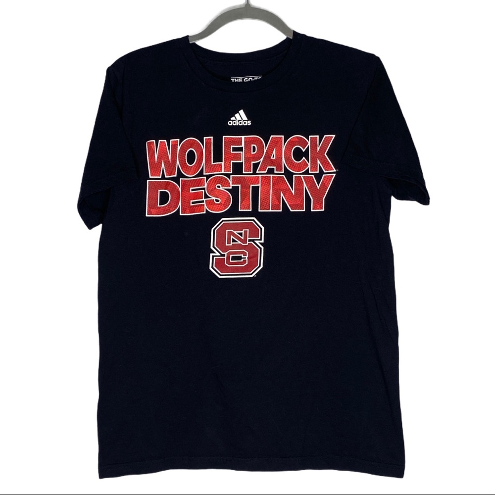 Adidas NCSU Wolfpack Black T-shirt Size Medium